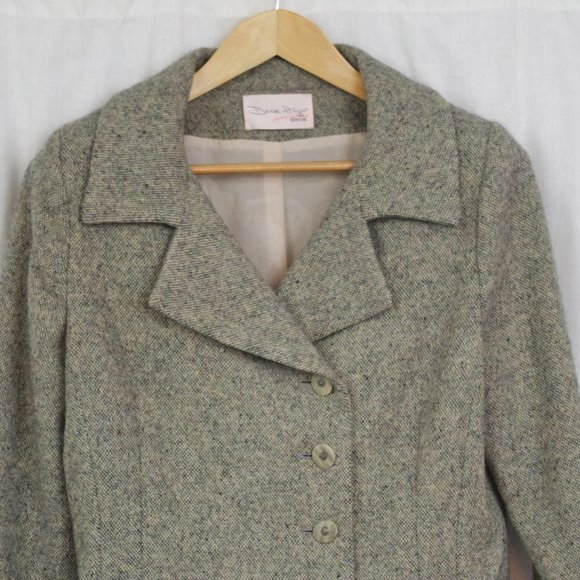Denise Hajjar USA made Wool Blazer Size 10 - Picture 8 of 9